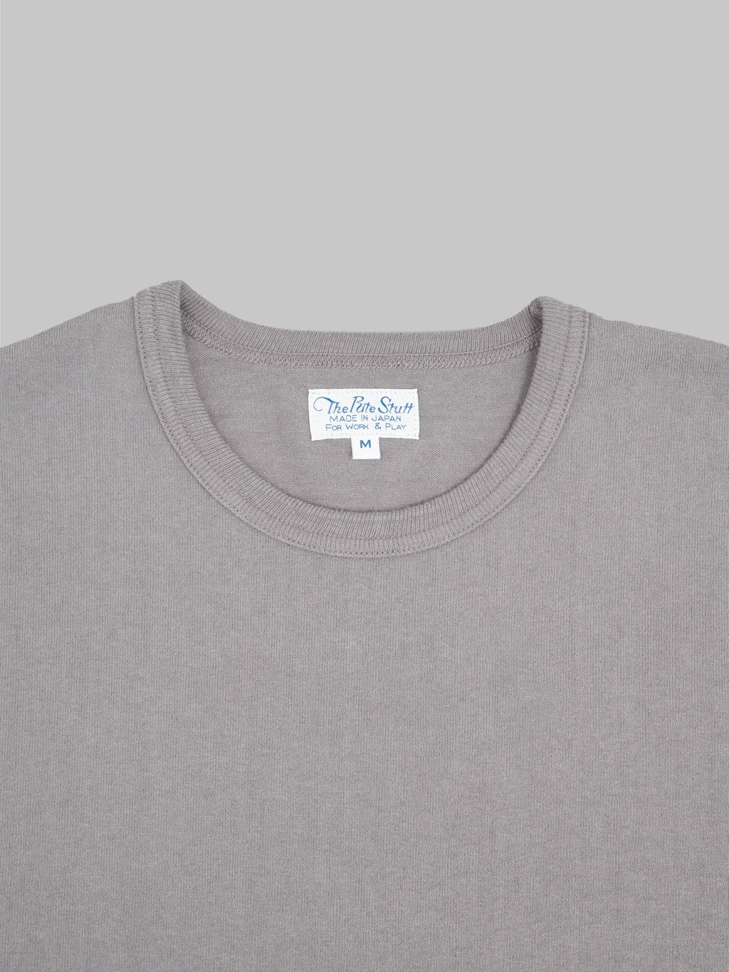 the rite stuff heavyweight 9oz loopwheel tshirt grey collar