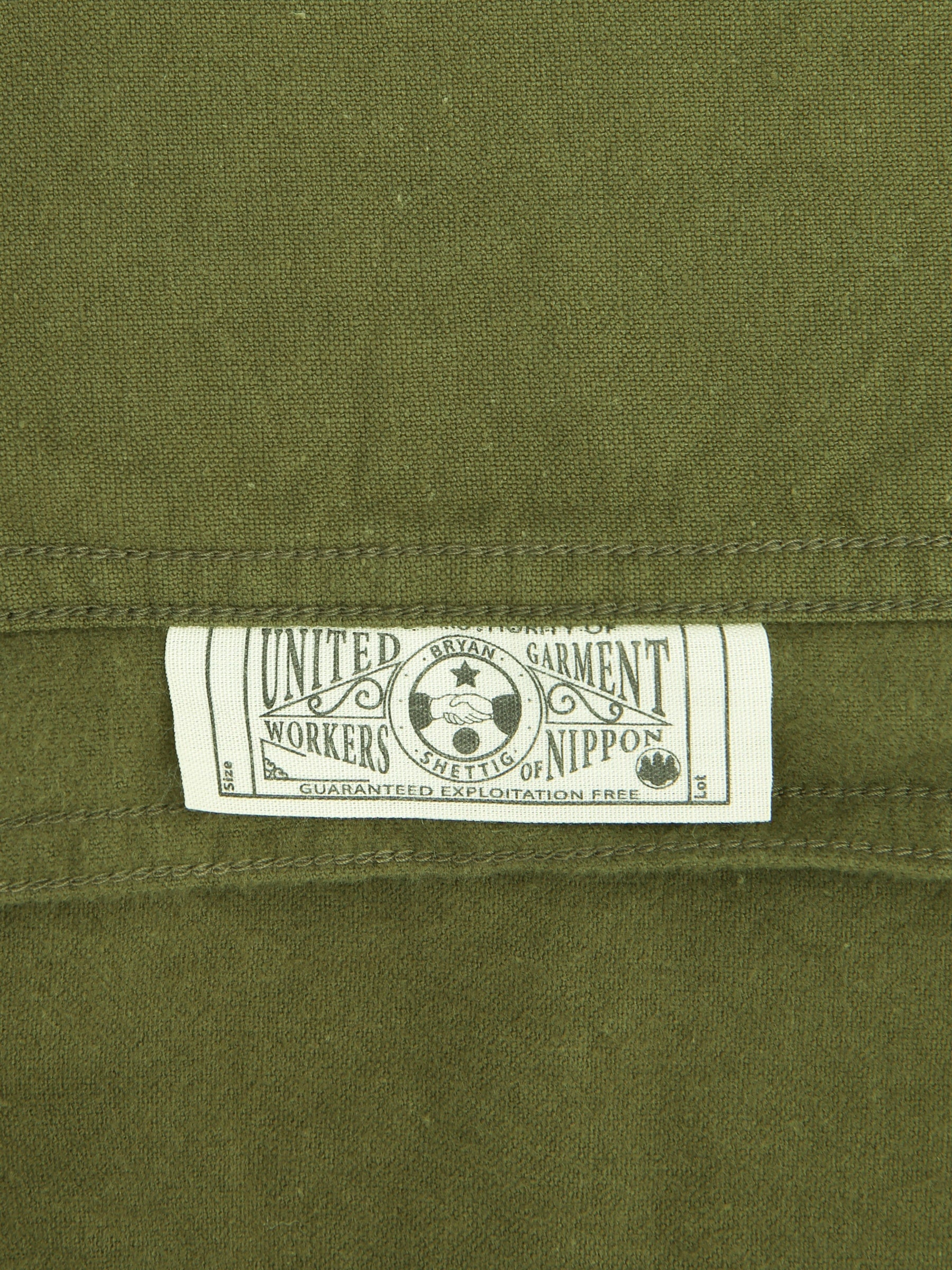The Rite Stuff Uncle Sam Brushed Chamois Flannel Cigarette Pocket Work Shirt Olive Drab