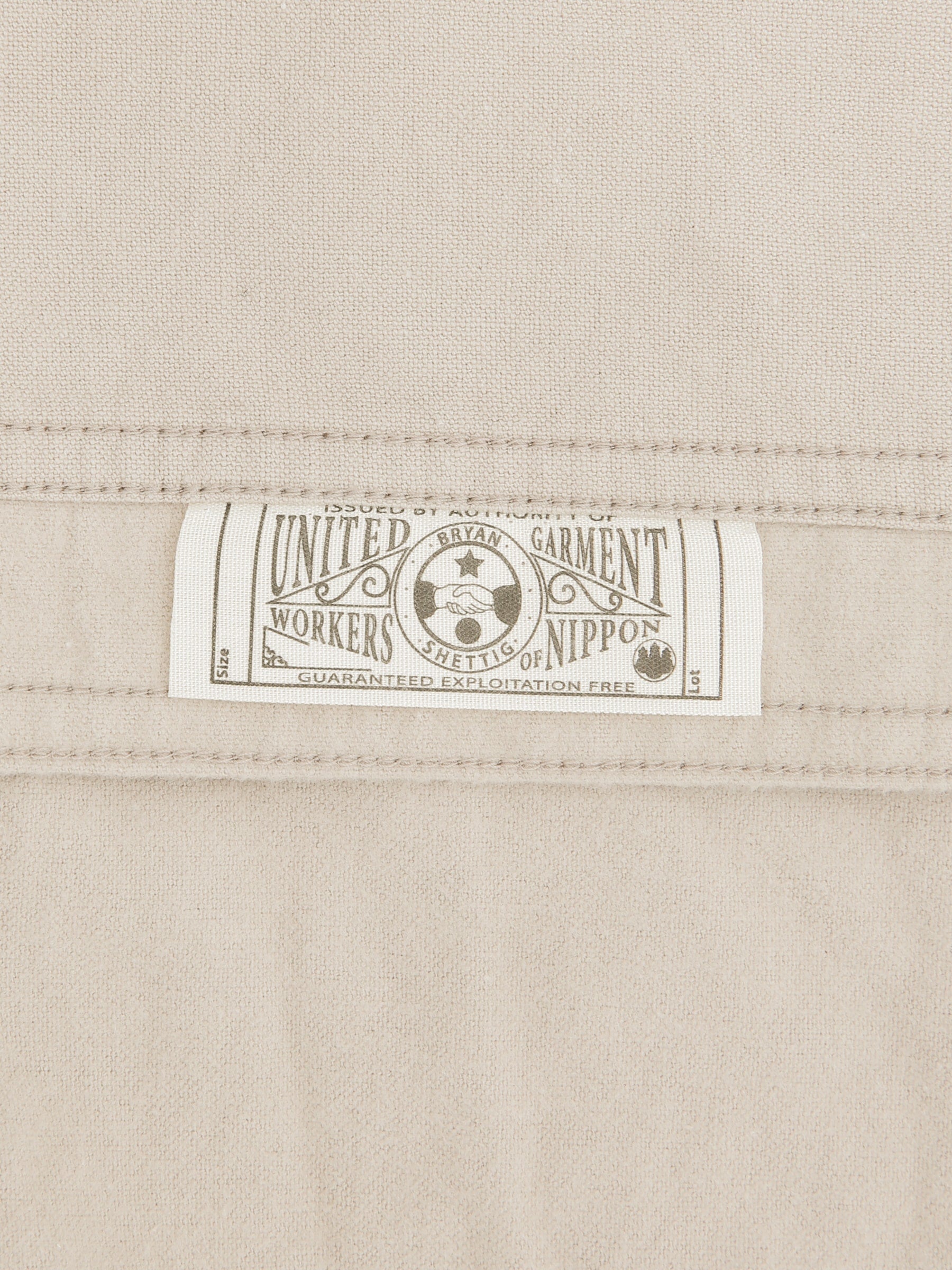 The Rite Stuff Uncle Sam Brushed Chamois Flannel Cigarette Pocket Work Shirt Sand Grey