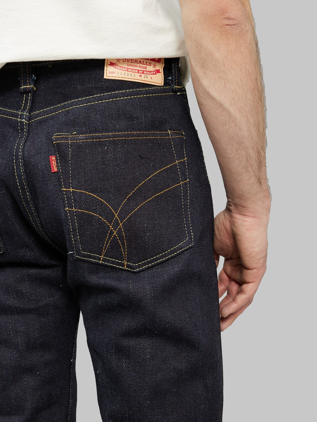 The Strike Gold Extra Heavyweight regular straight jeans pocket details