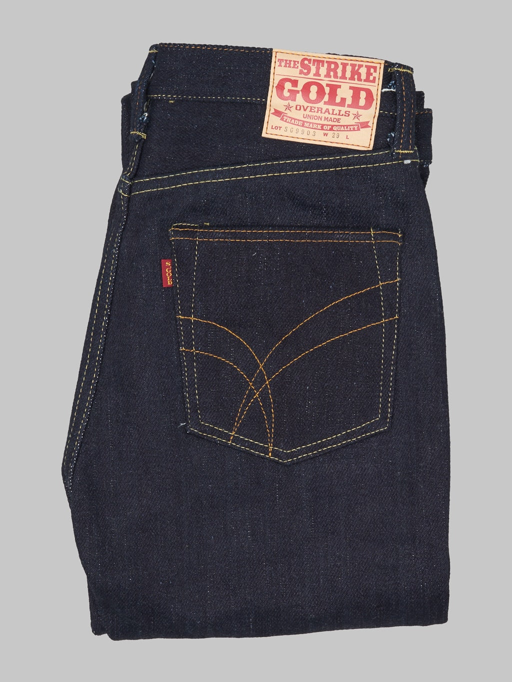 The Strike Gold Extra Heavyweight regular straight jeans stitching