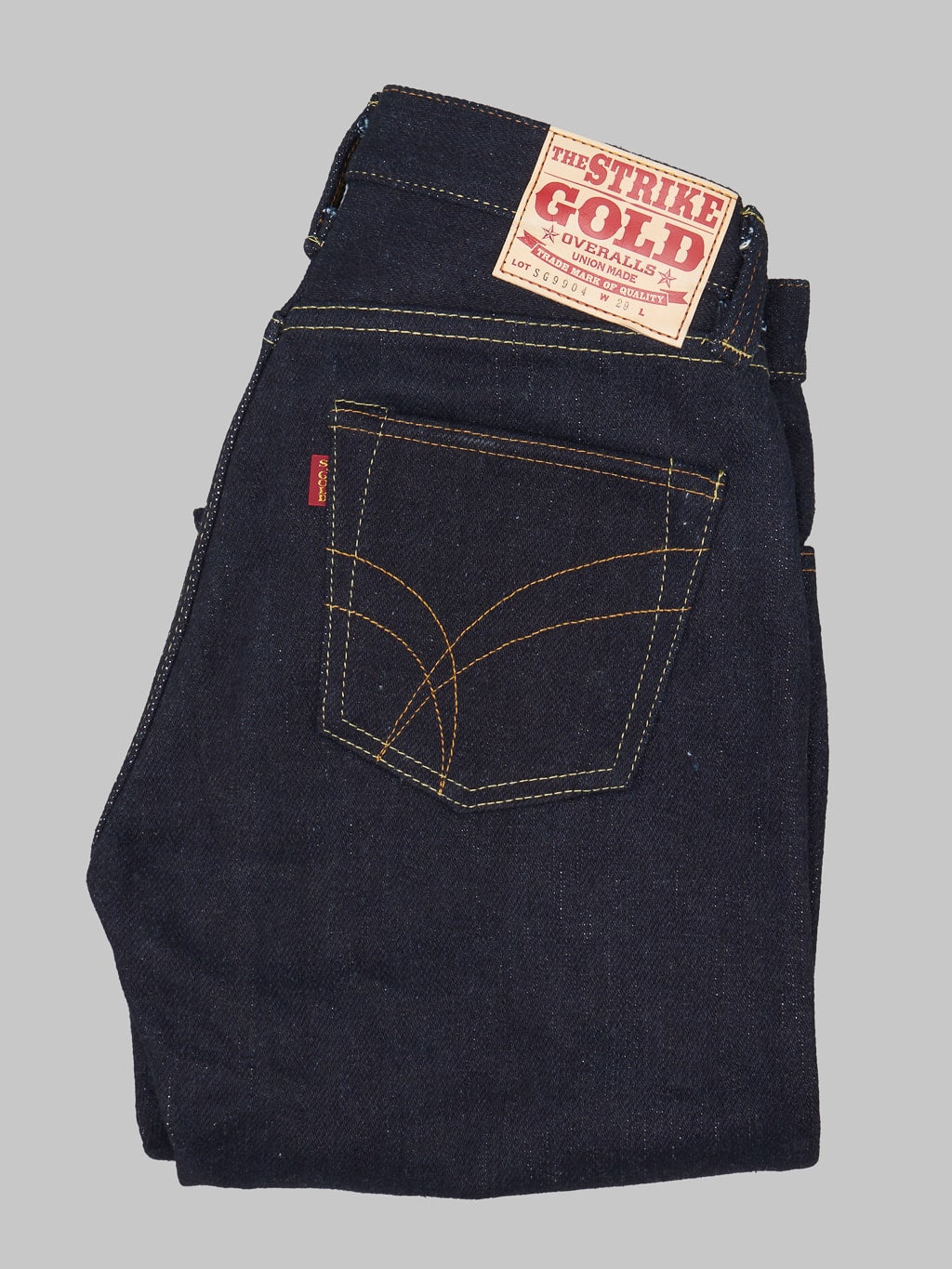 The Strike Gold Extra Heavyweight straight tapered jeans back pocket