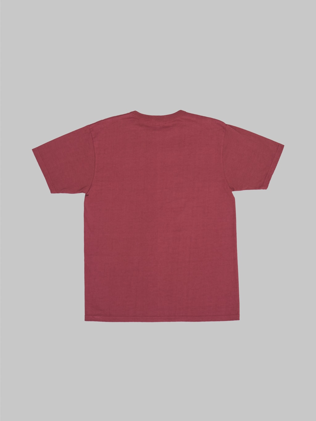 the strike gold loopwheel tshirt burgundy back