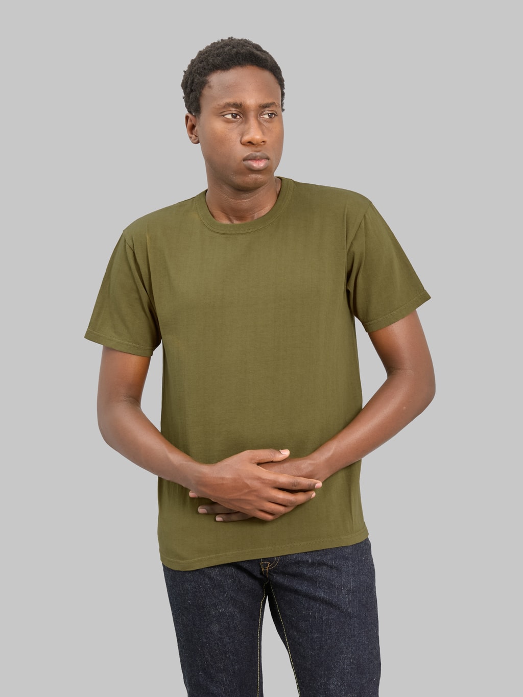 The  Strike Gold Loopwheeled T-Shirt Olive