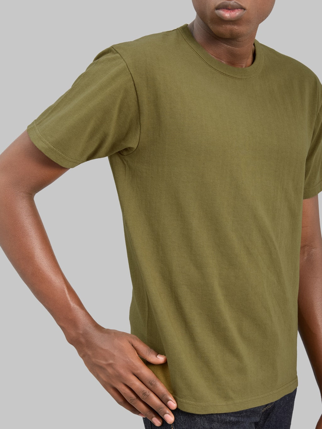 The  Strike Gold Loopwheeled T-Shirt Olive