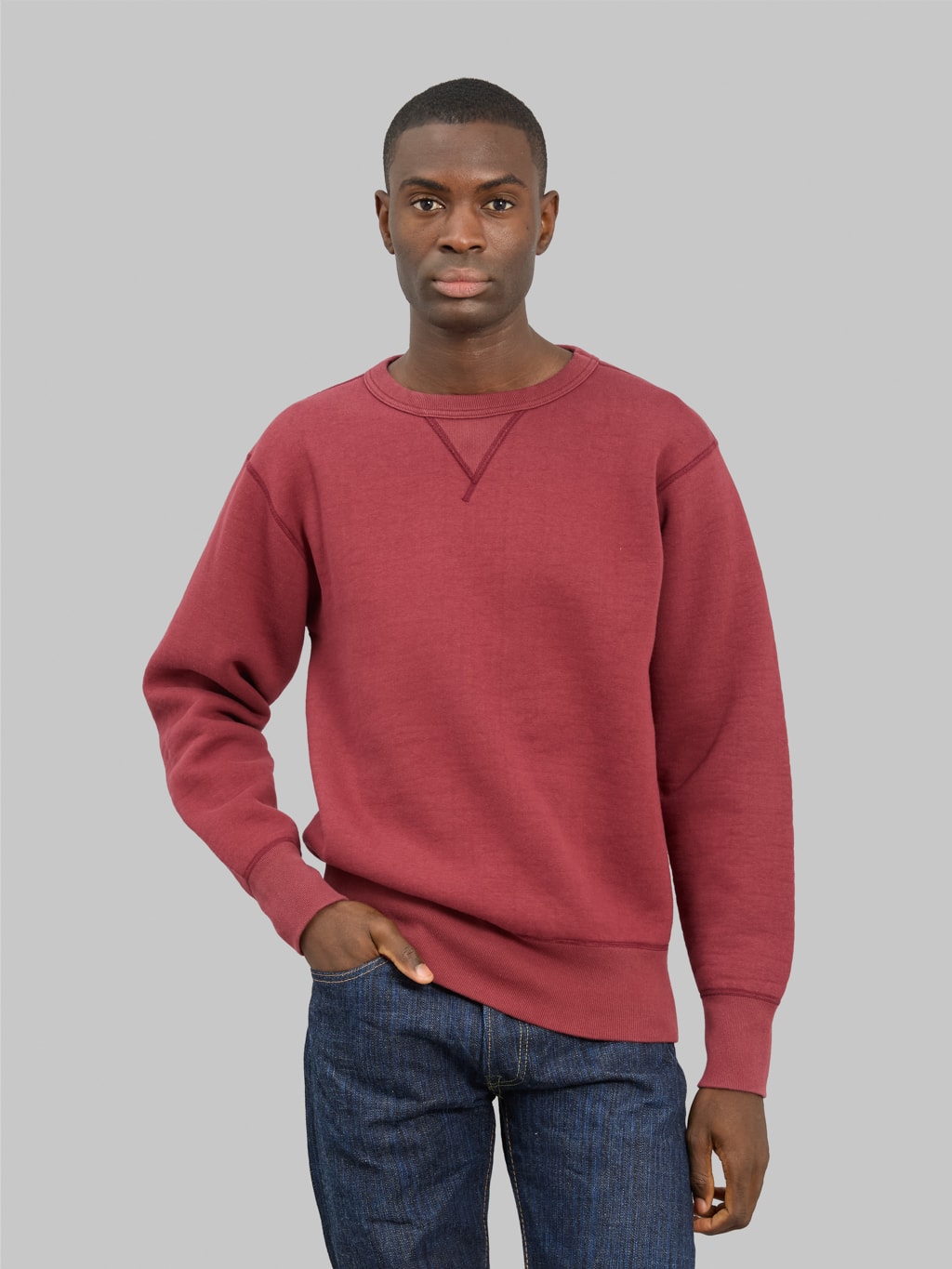 The Strike Gold Loopwheeled Sweatshirt Burgundy