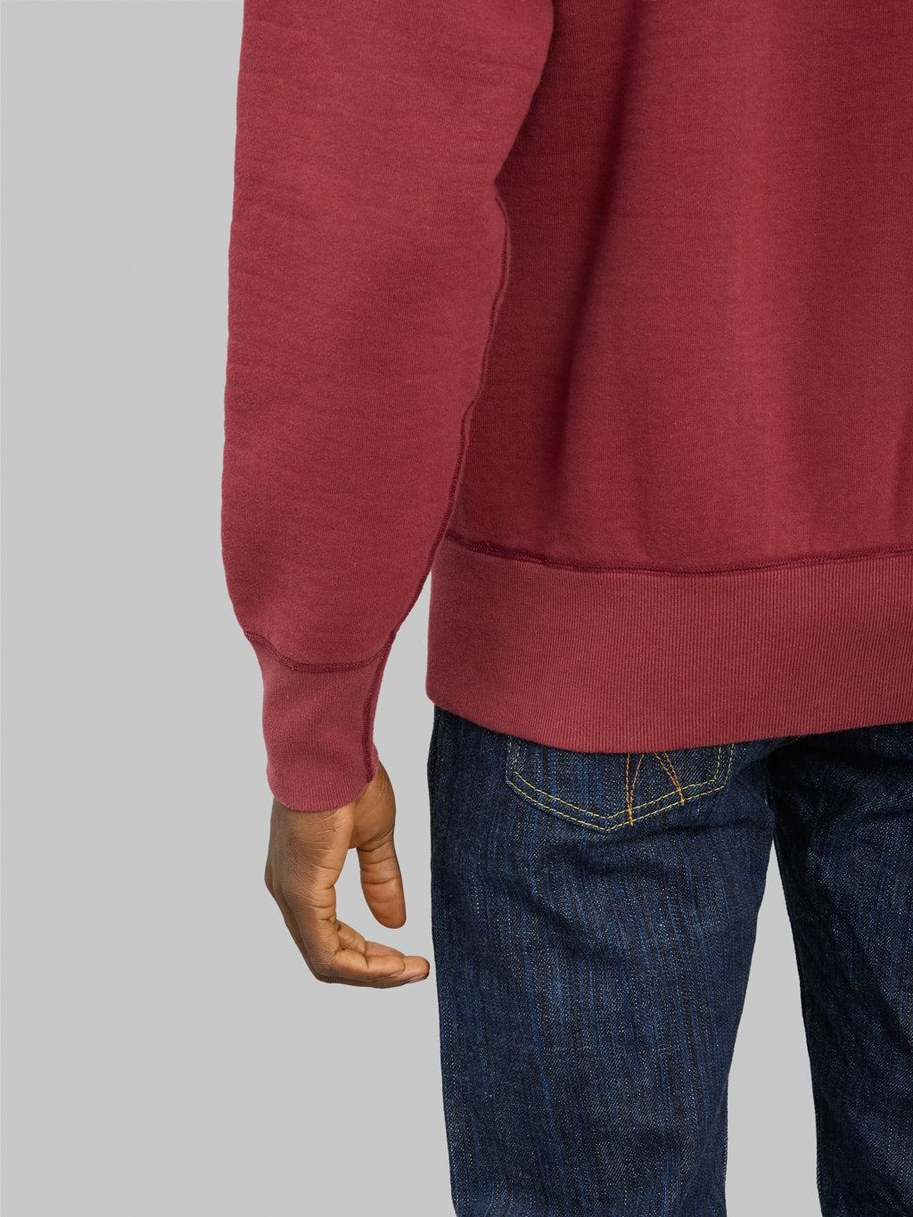 The Strike Gold Loopwheeled Sweatshirt Burgundy