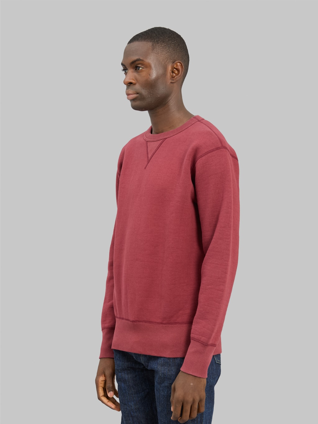 The Strike Gold Loopwheeled Sweatshirt Burgundy