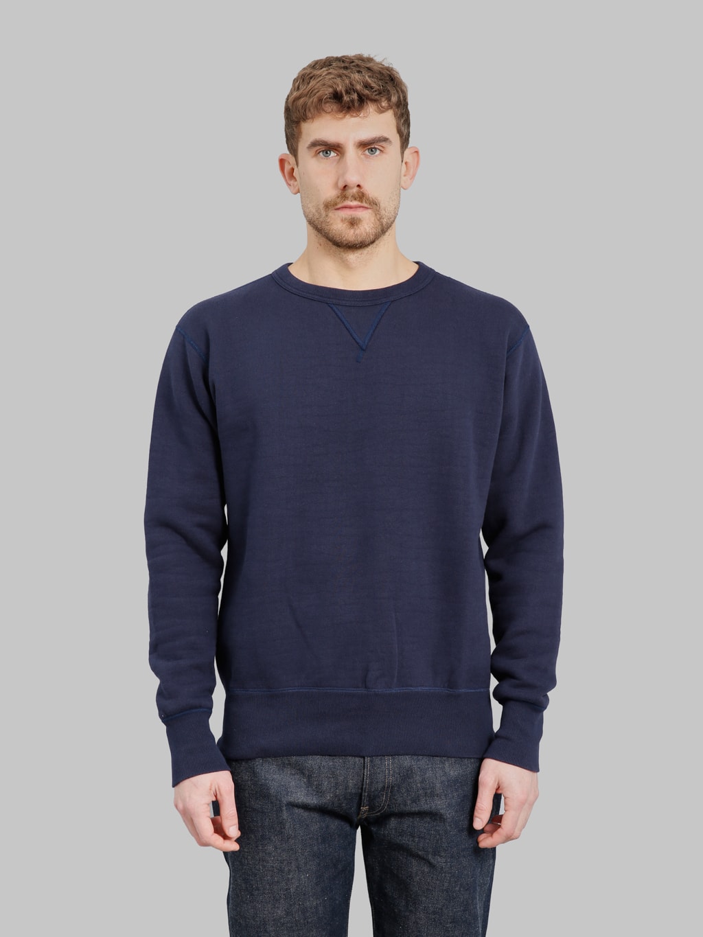 The Strike Gold  Loopwheeled Sweatshirt Navy