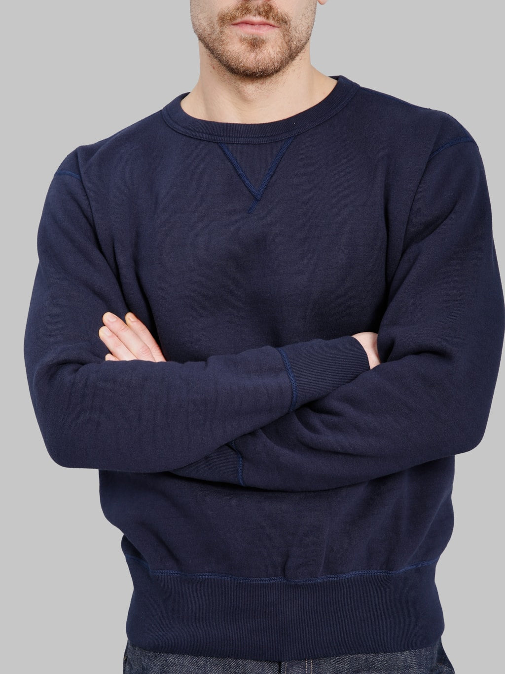 The Strike Gold  Loopwheeled Sweatshirt Navy