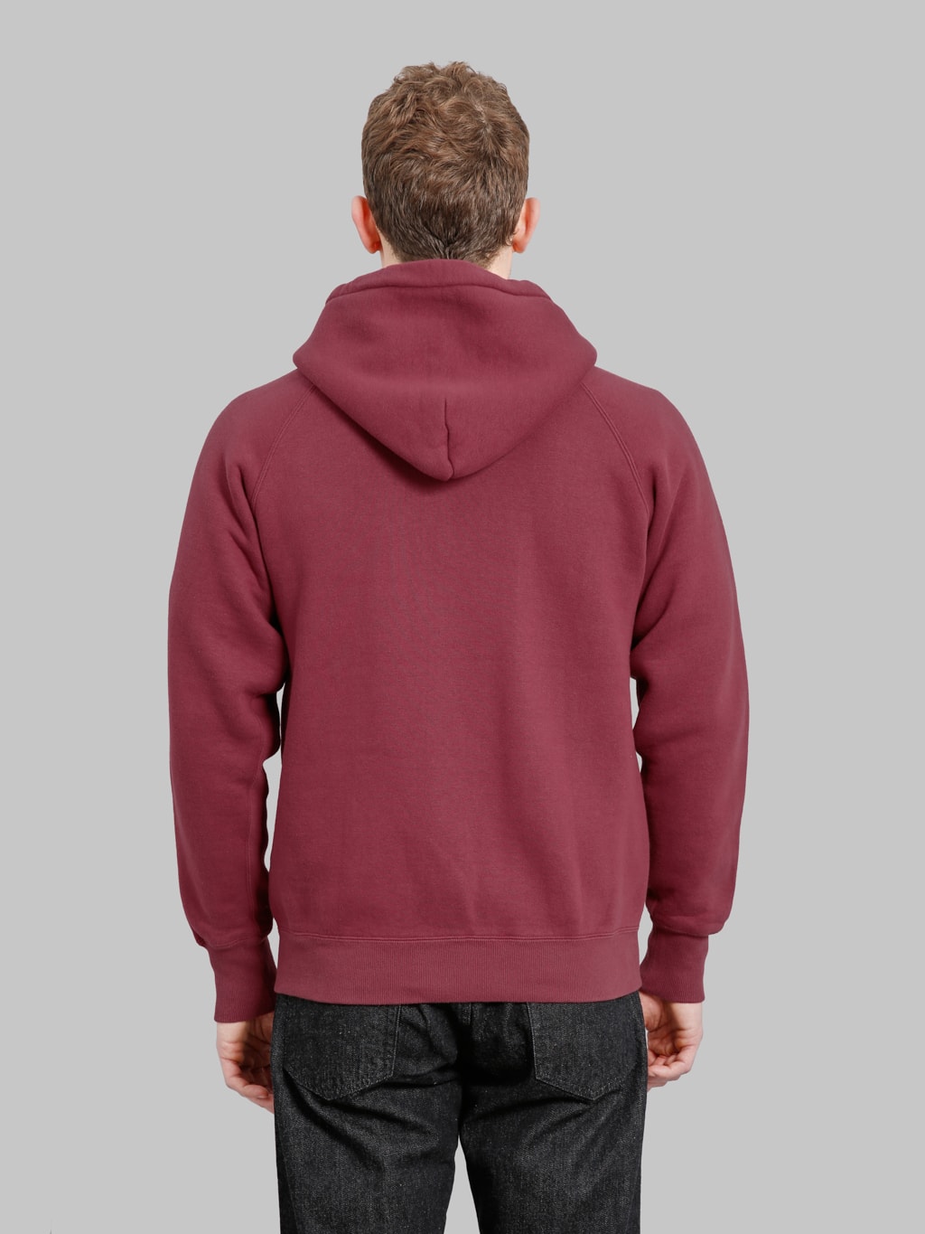 The Strike Gold  Loopwheeled Zip Hoodie Burgundy
