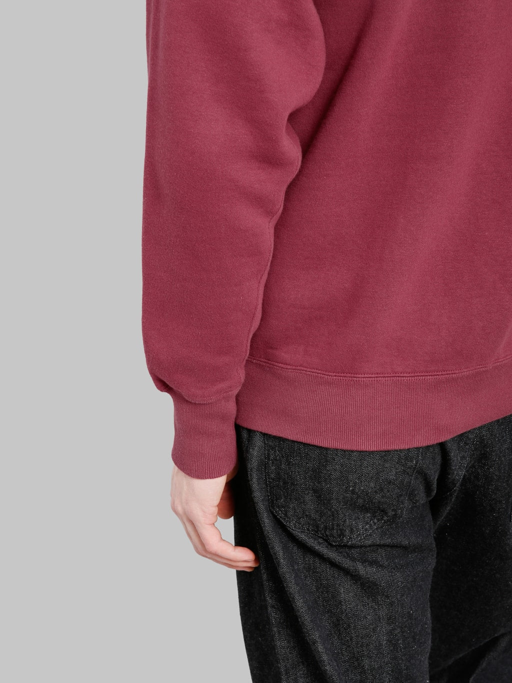 The Strike Gold  Loopwheeled Zip Hoodie Burgundy