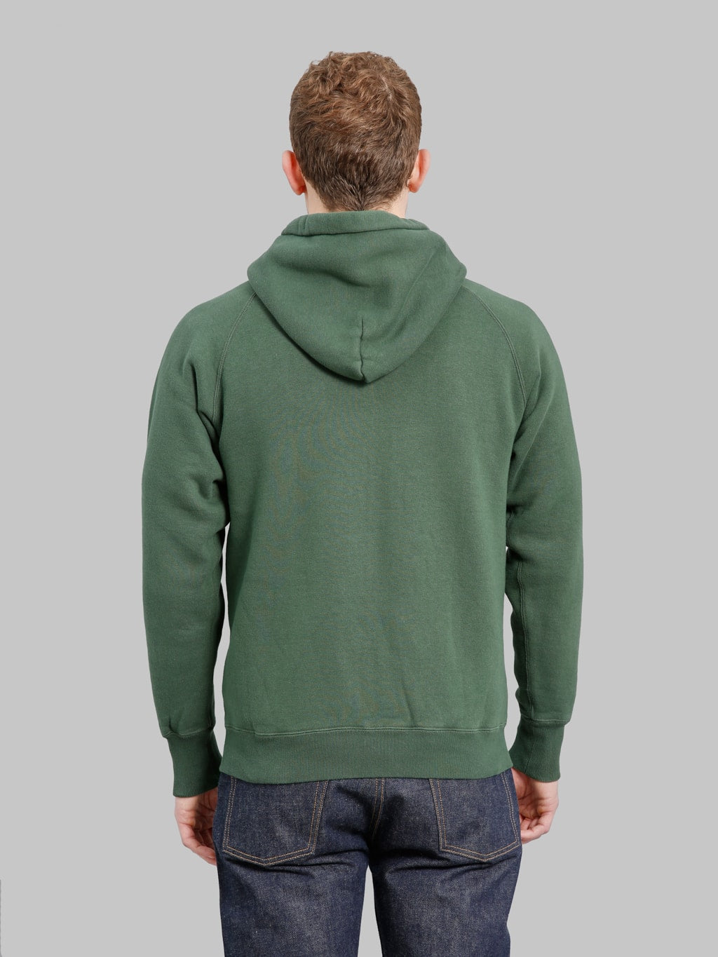 The Strike Gold  Loopwheeled Zip Hoodie Green