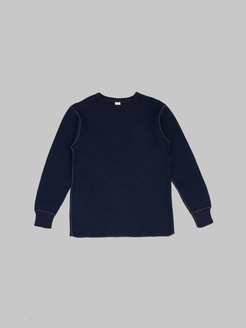 UES Double Honeycomb Thermal TShirt Indigo front