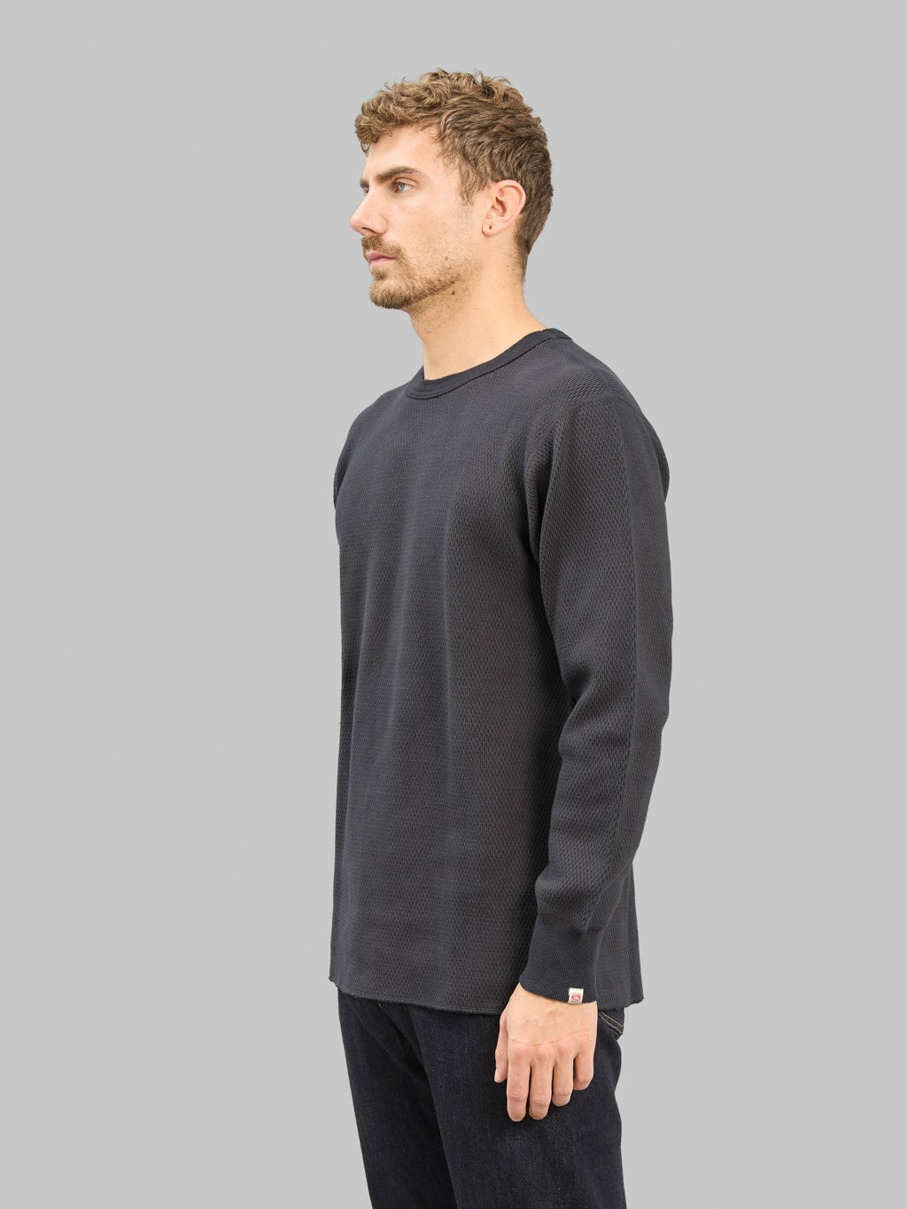 UES Double Honeycomb Thermal T-Shirt Steel Grey