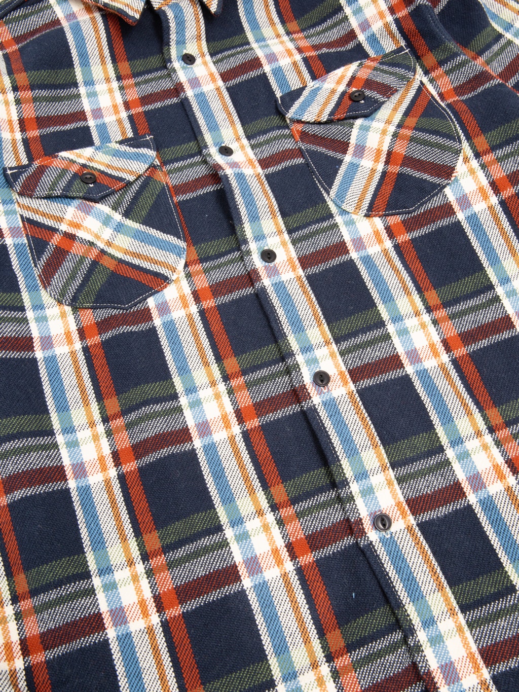 UES Heavy Flannel Shirt Navy