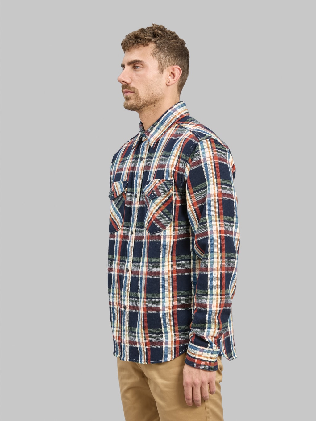 UES Heavy Flannel Shirt Navy