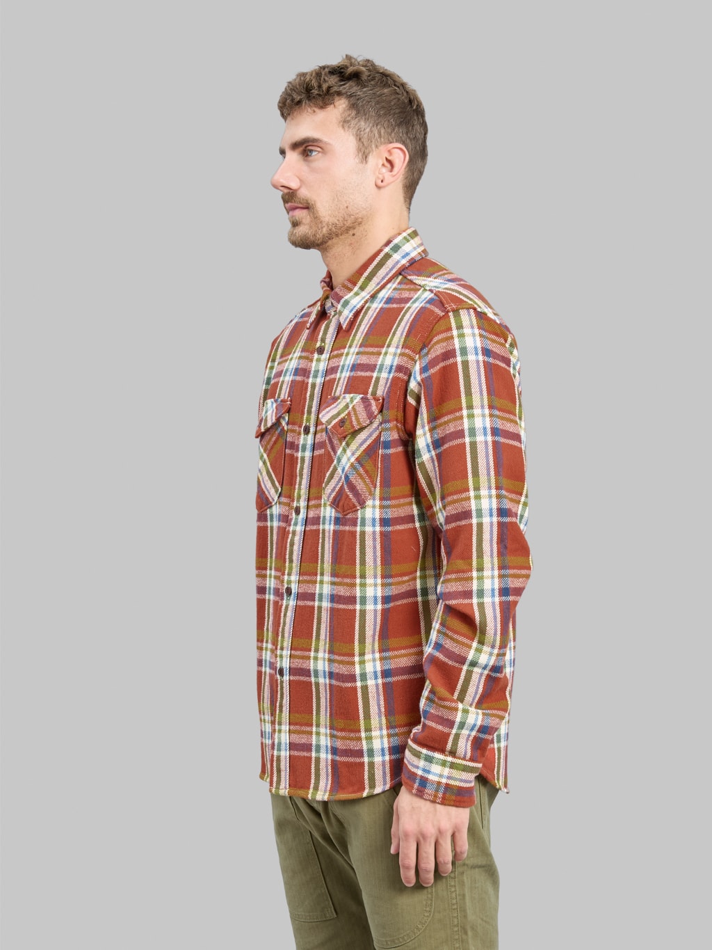UES Heavy Flannel Shirt Red