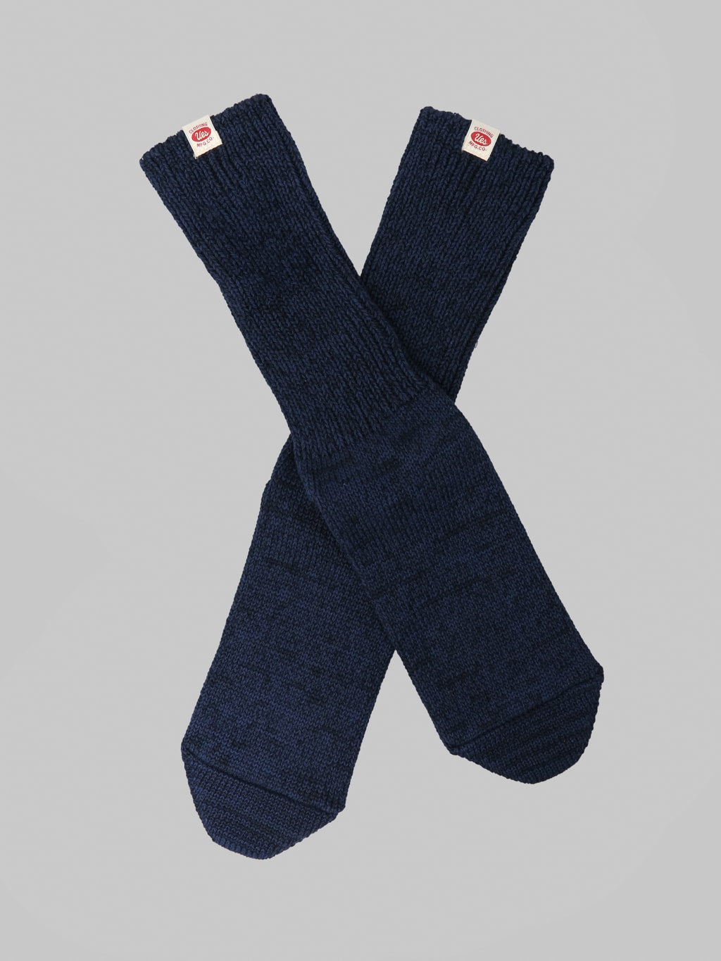 UES Crew Length Socks Navy made in japan