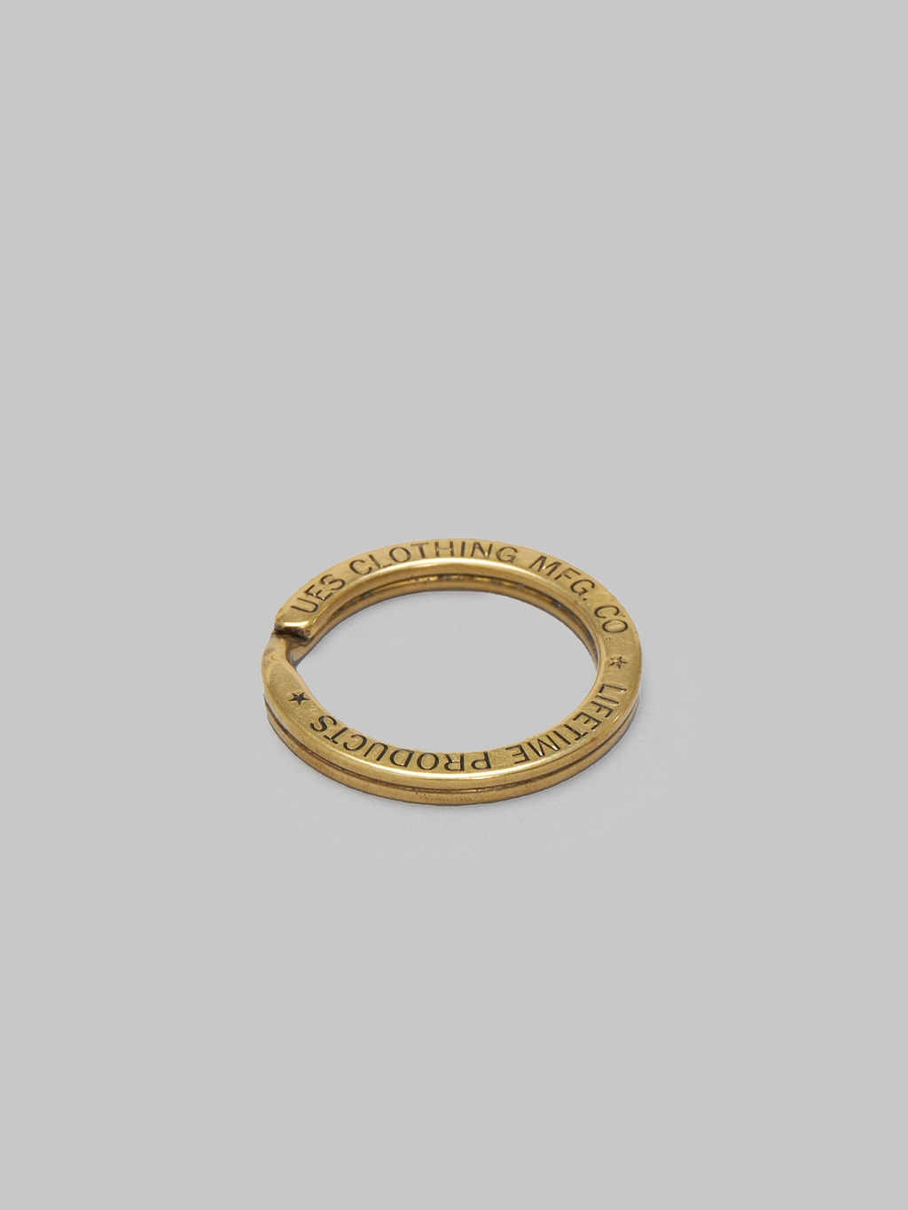 UES Brass Key Ring