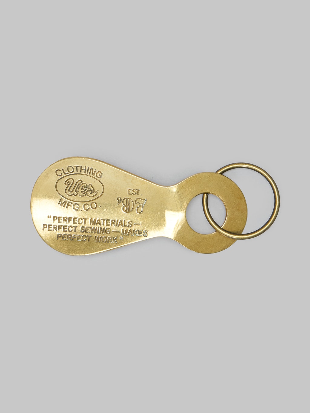 UES Solid Brass Shoehorn Keyholder Vintage Style