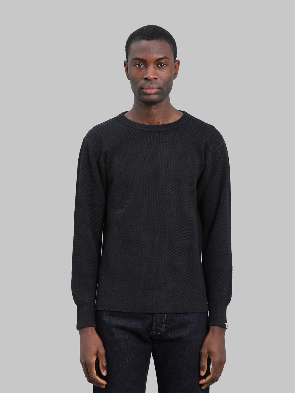 UES Double Honeycomb Thermal T-Shirt Black