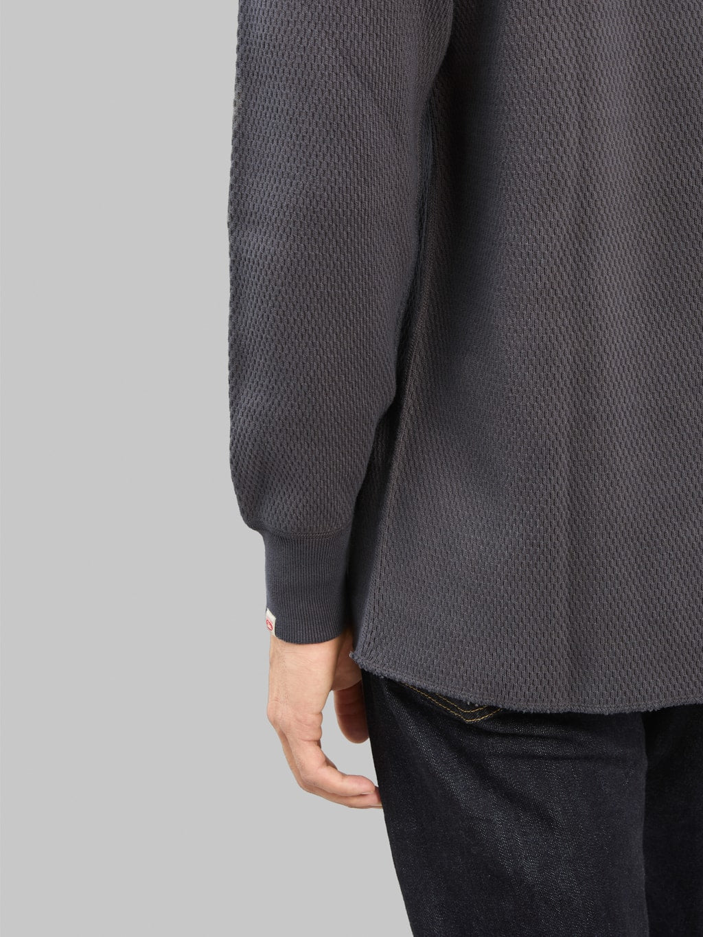 UES Double Honeycomb Thermal T-Shirt Steel Grey