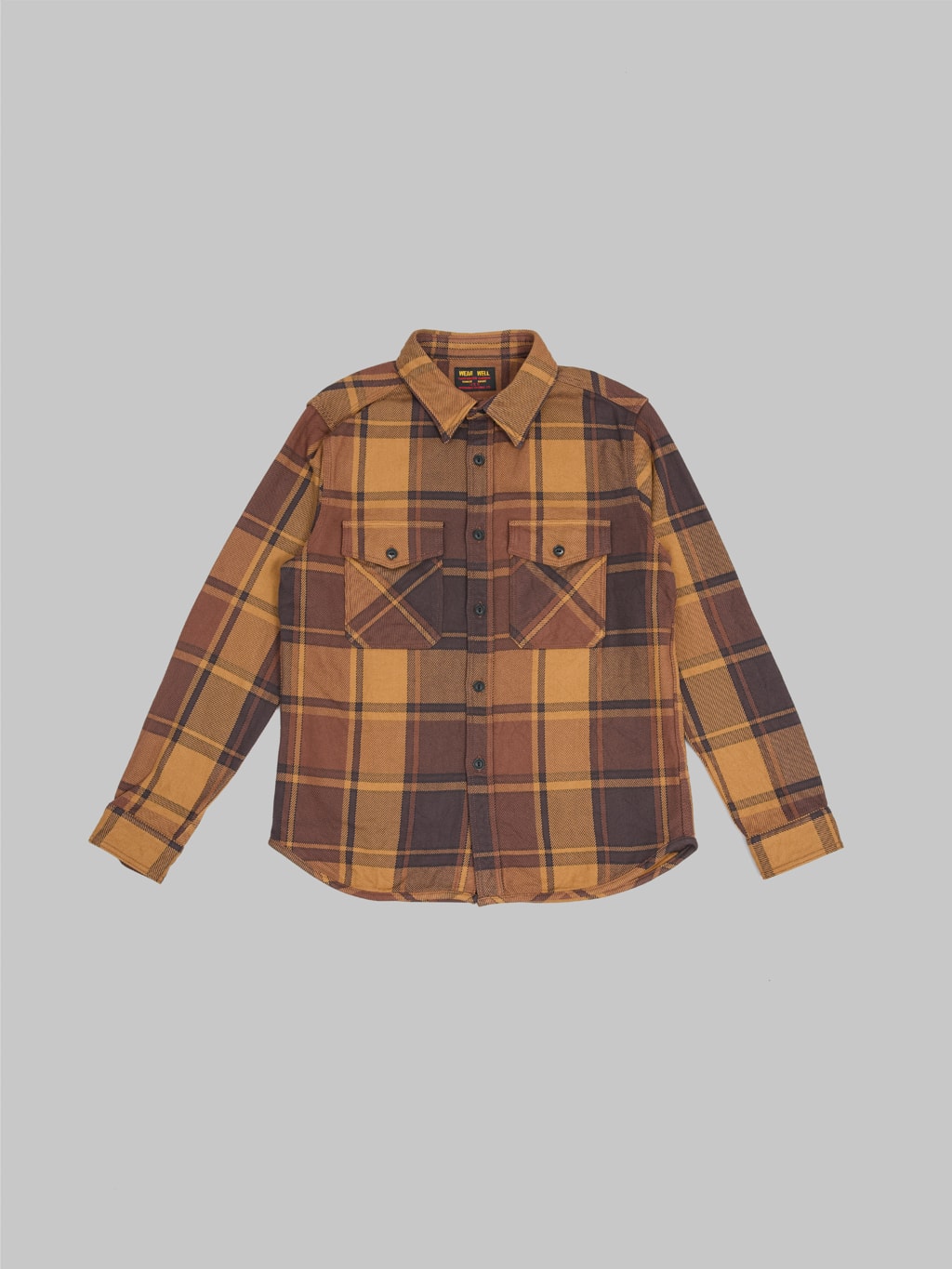 UES Extra Heavy Flannel Shirt Orange