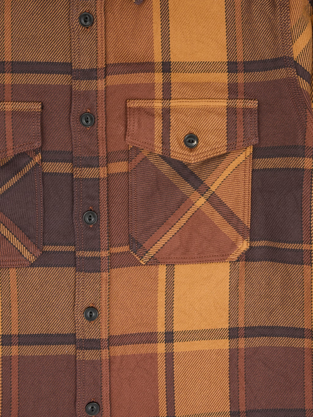 UES Extra Heavy Flannel Shirt Orange