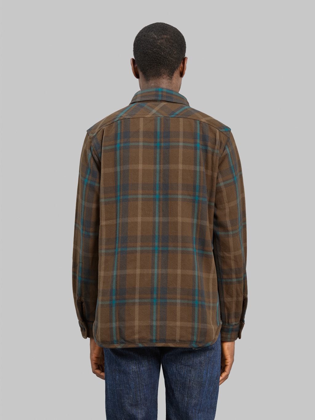 UES Extra Heavy Flannel Shirt Beige