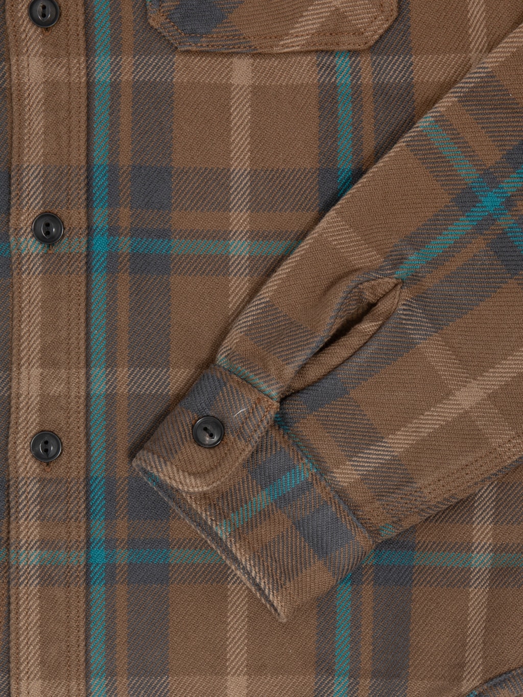 UES Extra Heavy Flannel Shirt Beige