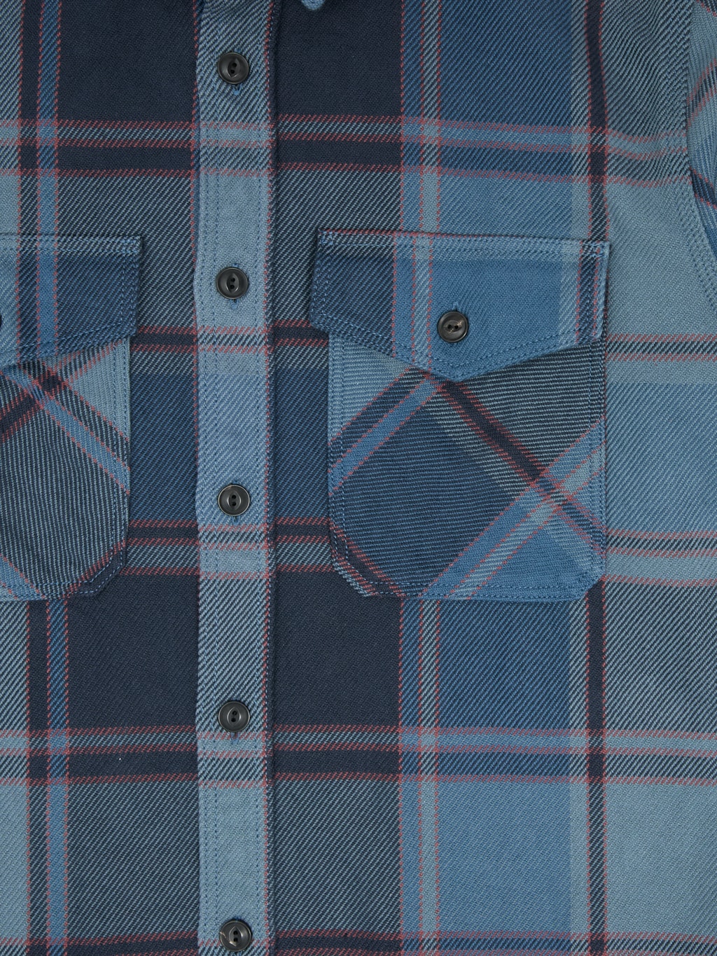 UES Extra Heavy Flannel Shirt Blue