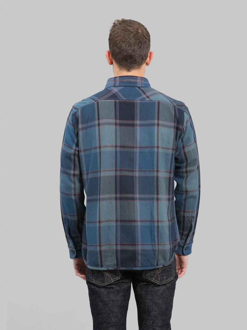 UES Extra Heavy Flannel Shirt Blue