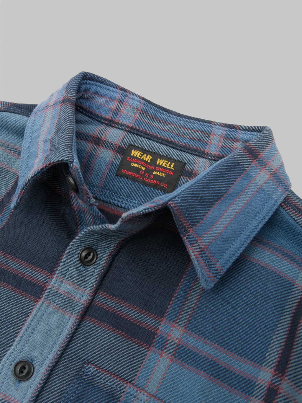 UES Extra Heavy Flannel Shirt Blue