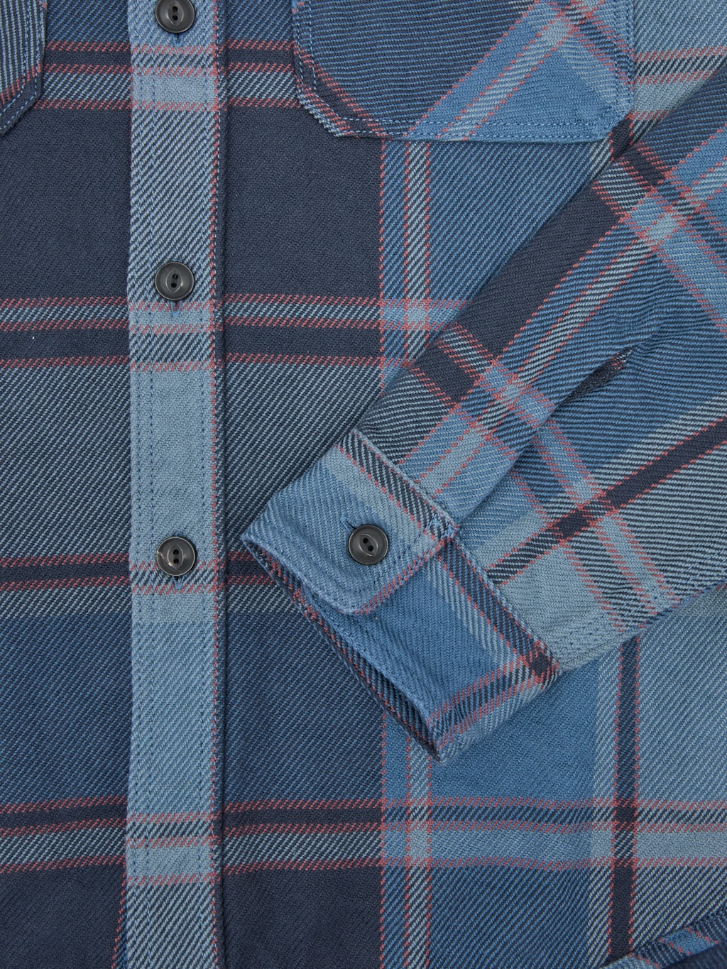 UES Extra Heavy Flannel Shirt Blue