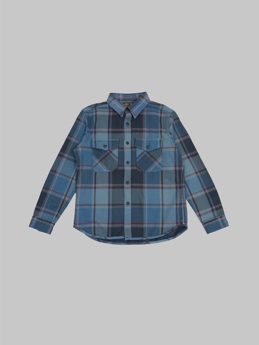 UES Extra Heavy Flannel Shirt Blue