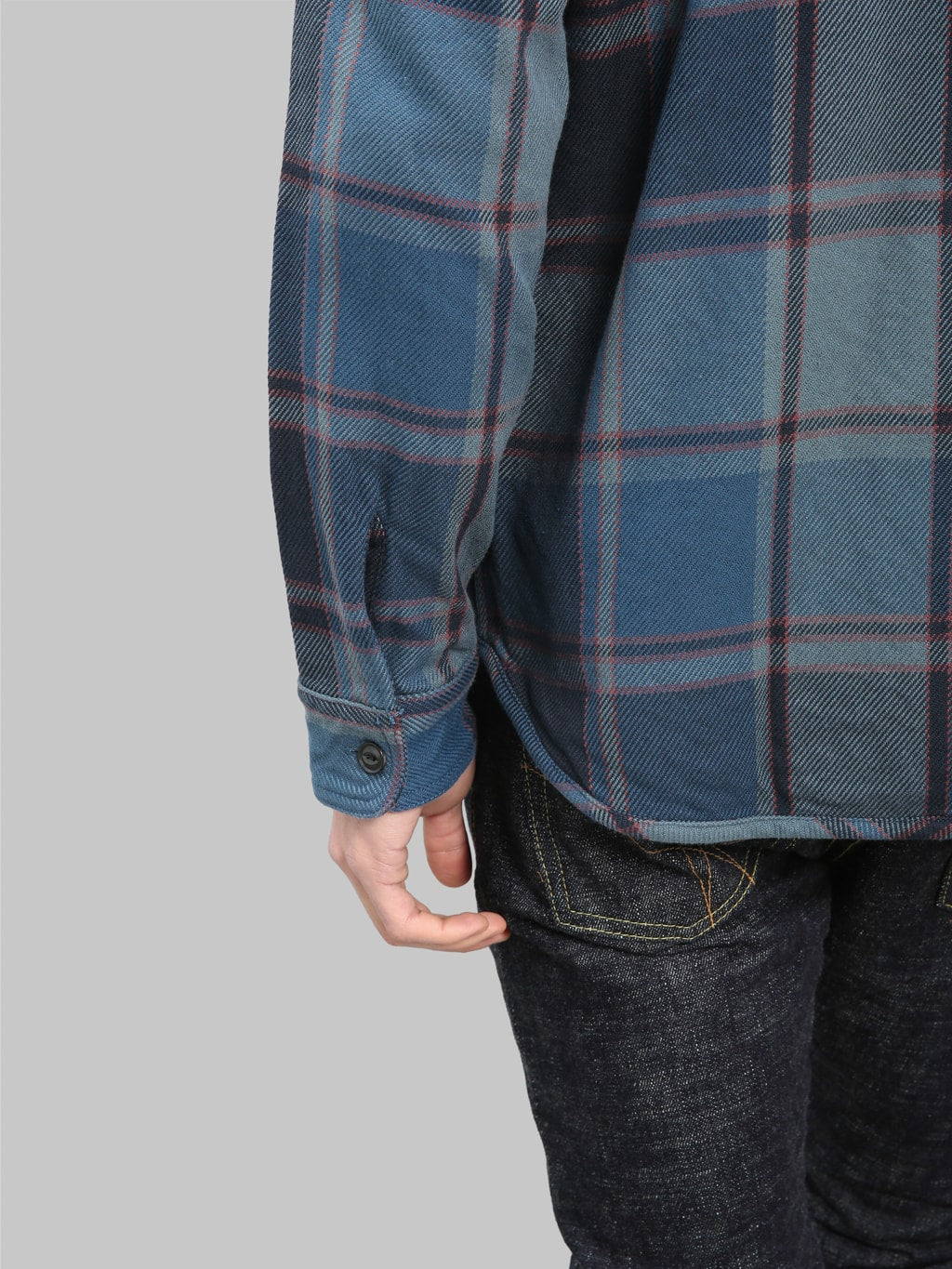 UES Extra Heavy Flannel Shirt Blue