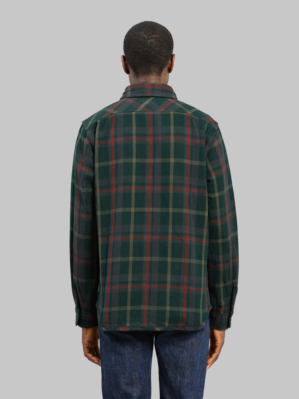 UES Extra Heavy Flannel Shirt Green