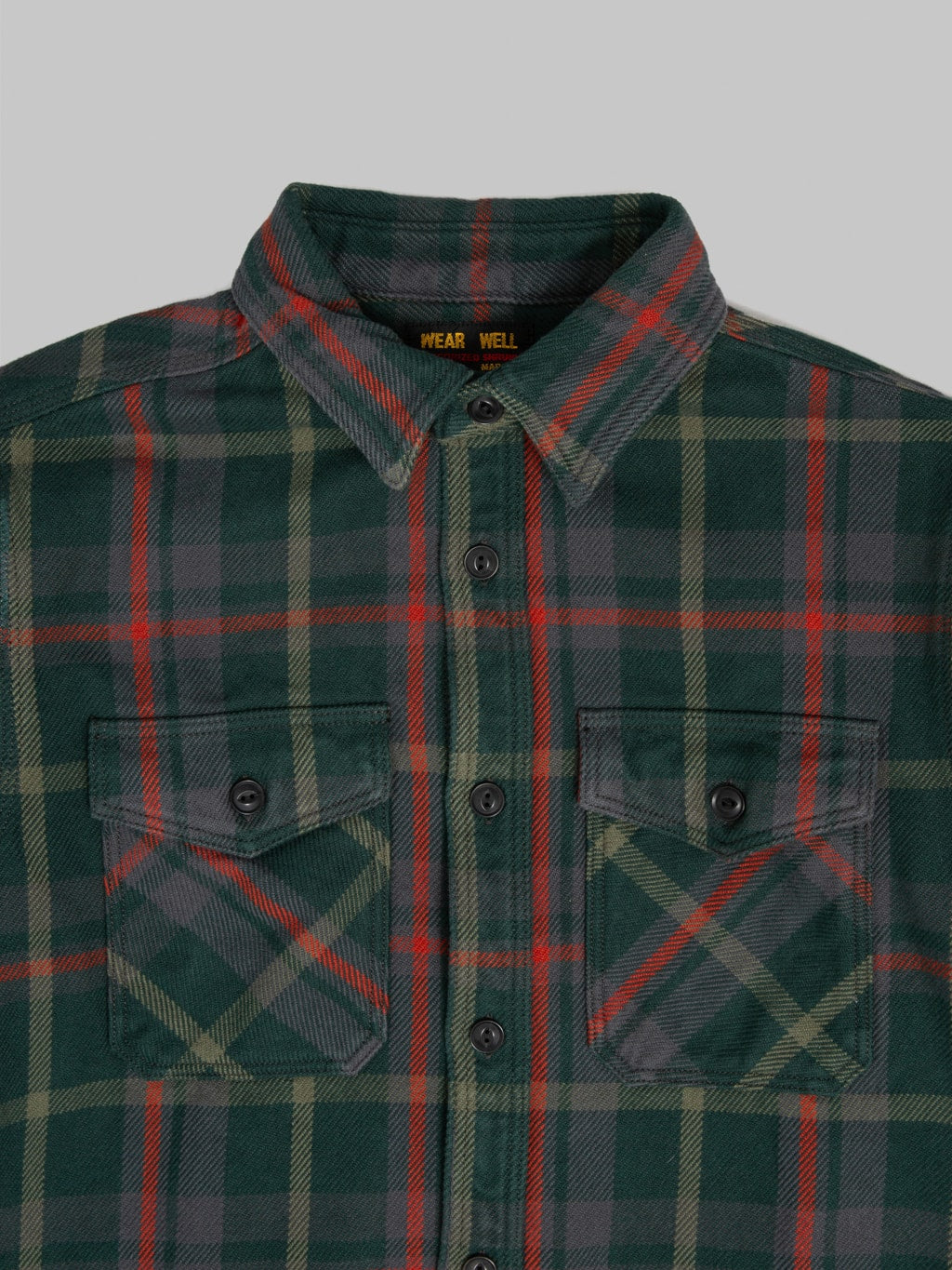 UES Extra Heavy Flannel Shirt Green