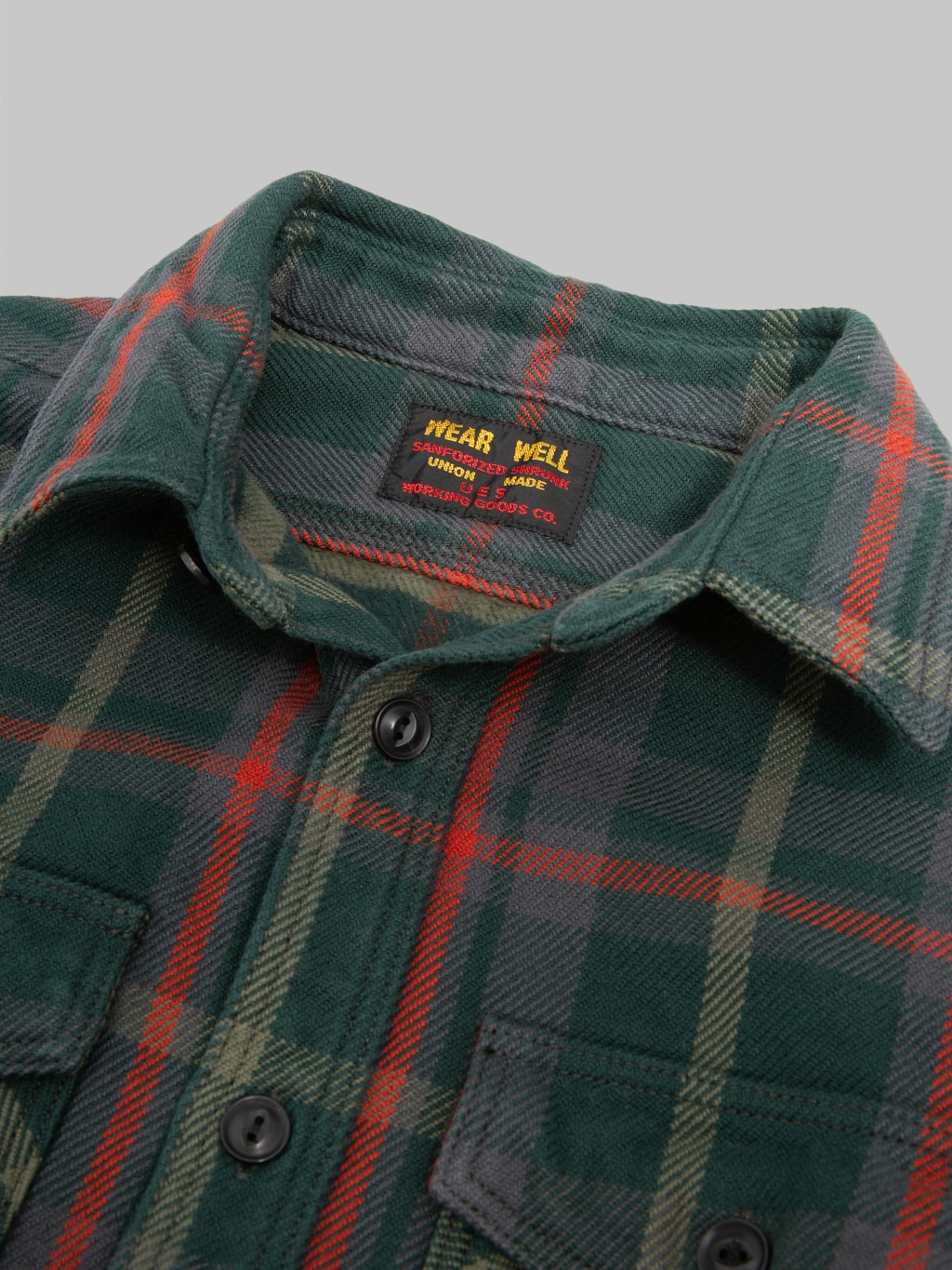 UES Extra Heavy Flannel Shirt Green