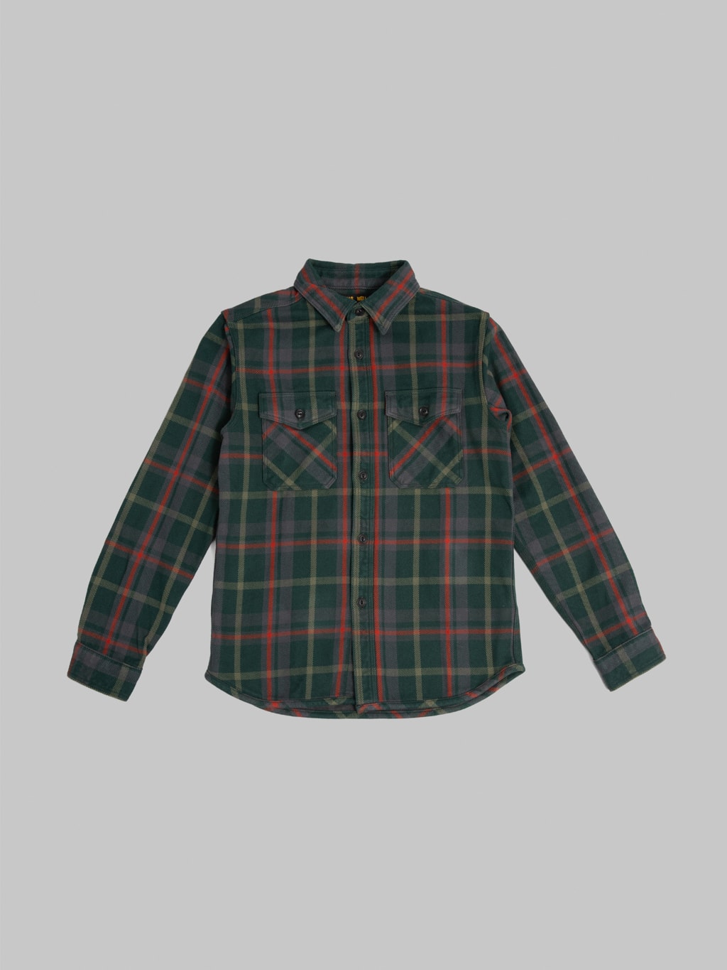 UES Extra Heavy Flannel Shirt Green