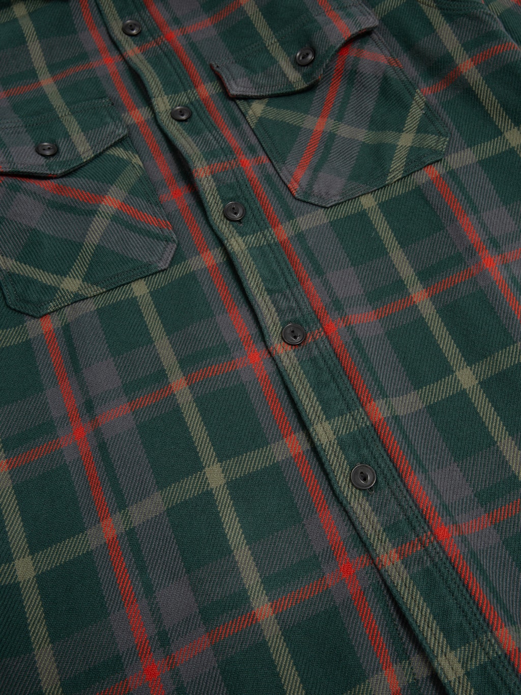 UES Extra Heavy Flannel Shirt Green