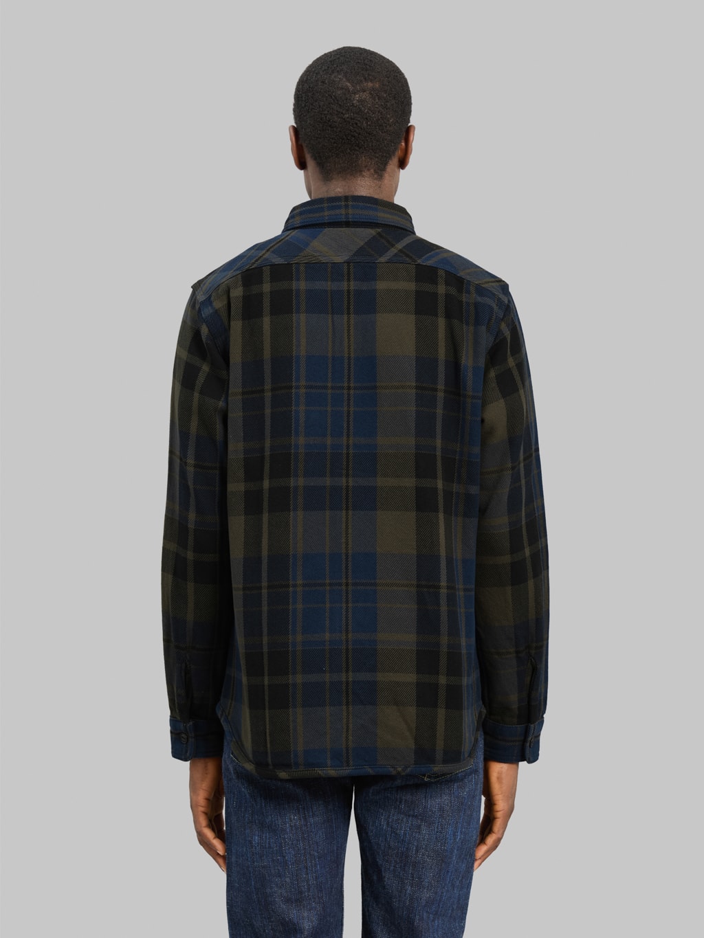 UES Extra Heavy Flannel Shirt Navy