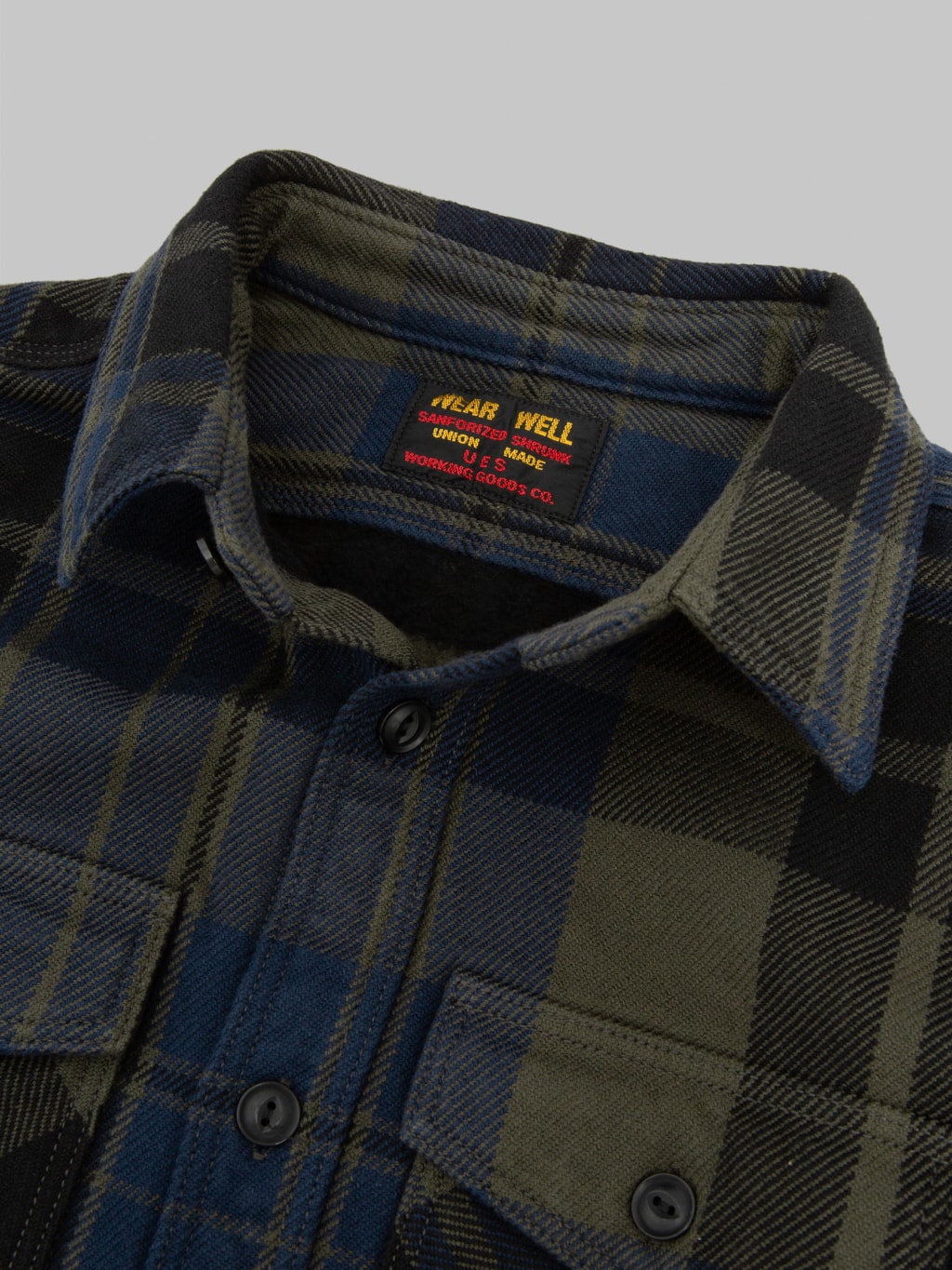 UES Extra Heavy Flannel Shirt Navy