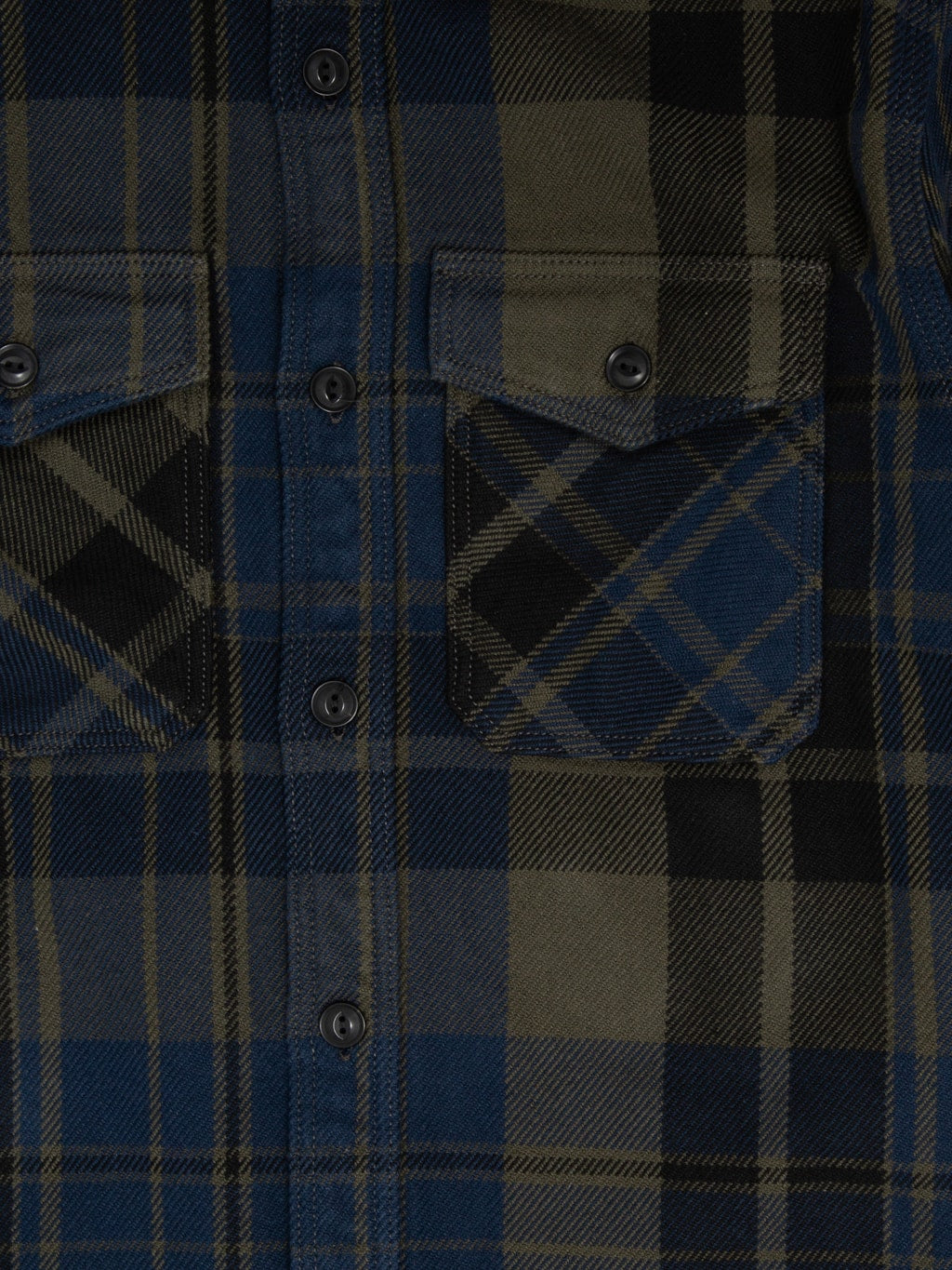 UES Extra Heavy Flannel Shirt Navy