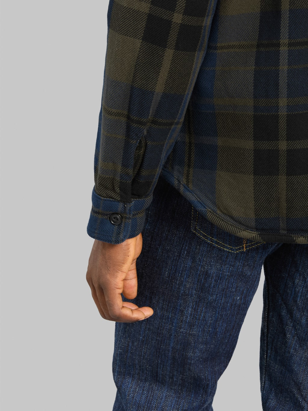 UES Extra Heavy Flannel Shirt Navy