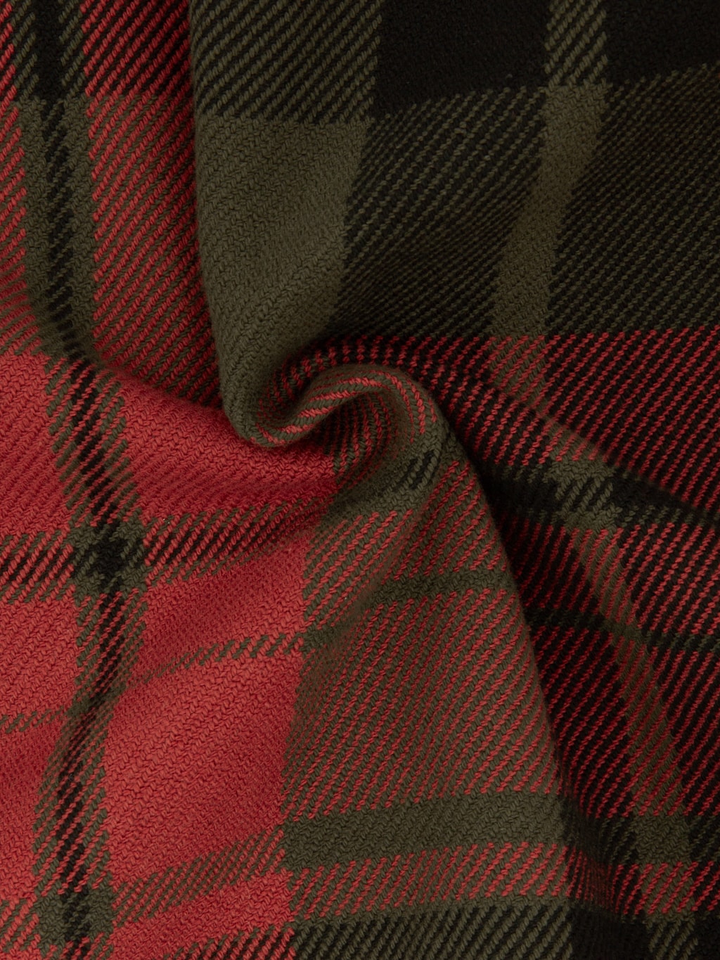 UES Extra Heavy Flannel Shirt Red texture