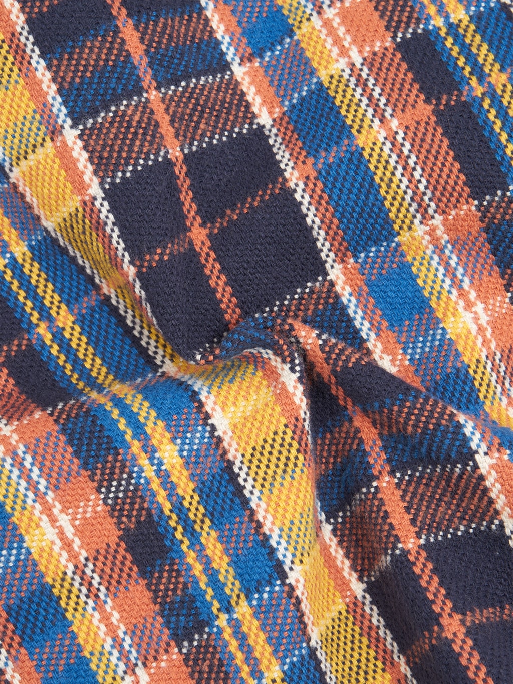 ues heavy flannel shirt blue yellow texture