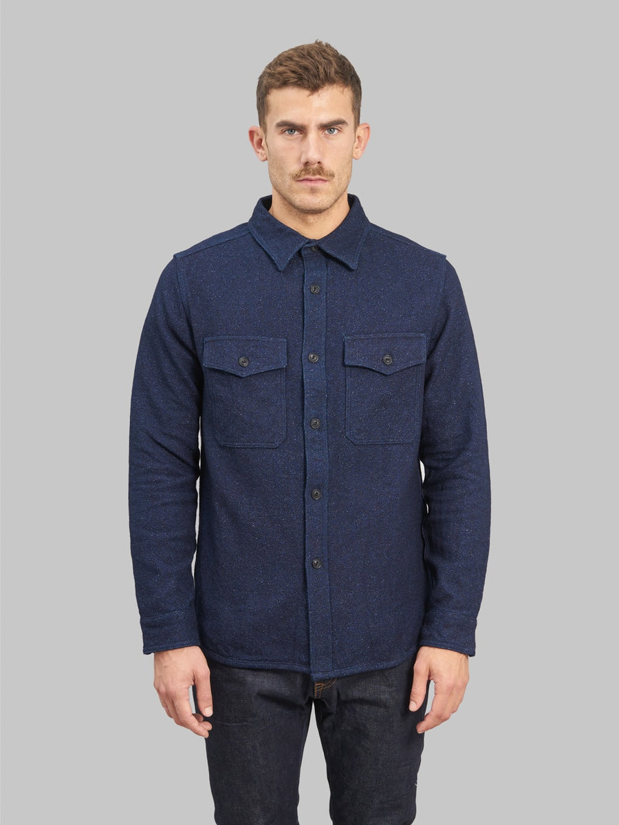UES Indigo Extra Heavy Amundsen Flannel Shirt, image size:900x1200