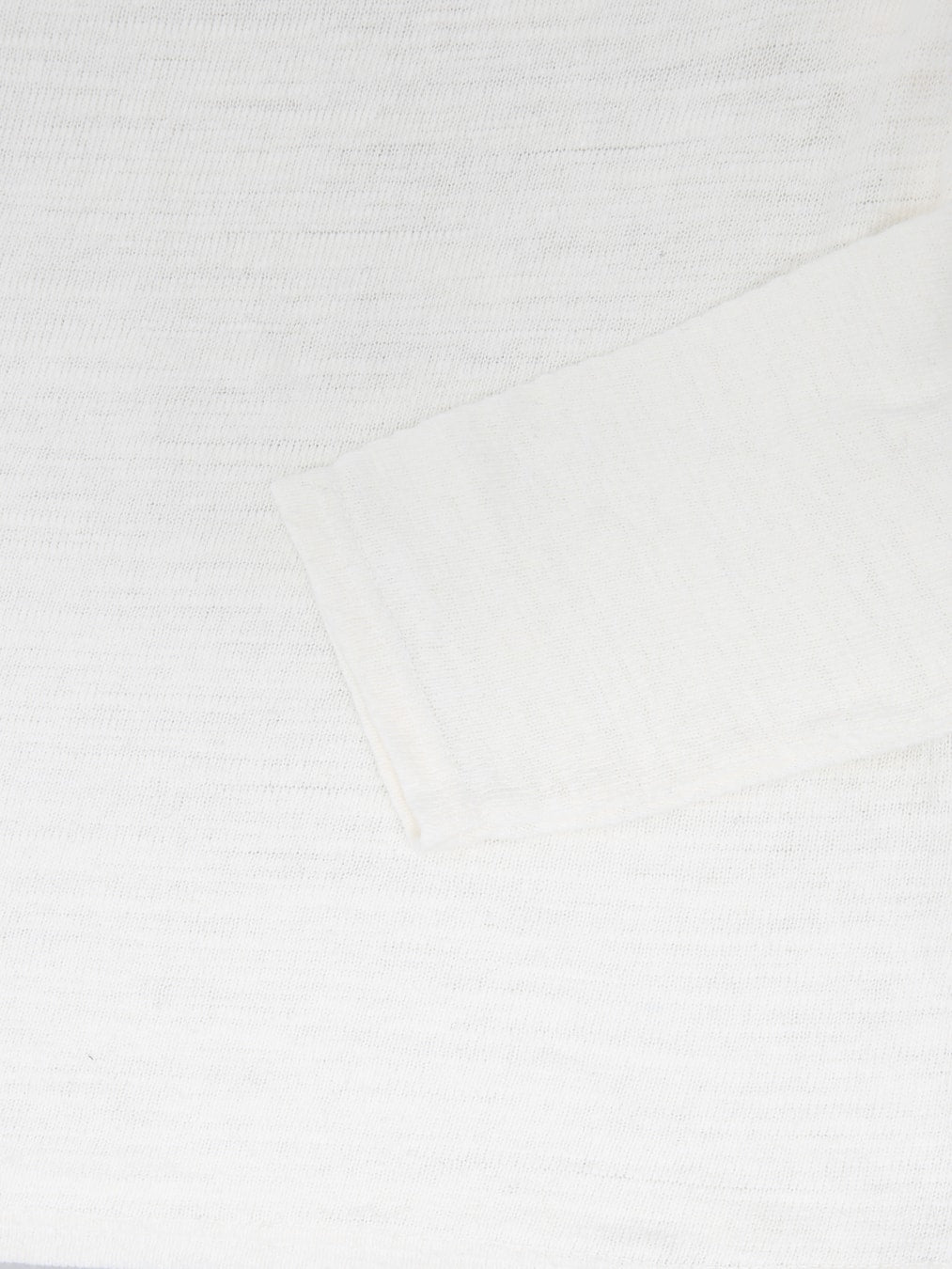 UES 100% Linen Long Sleeve T-Shirt White